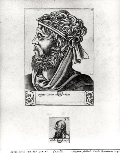 Two portraits of Catullus by French School